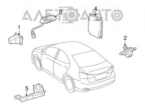 Lexus Hs250h 10-12 rear view camera