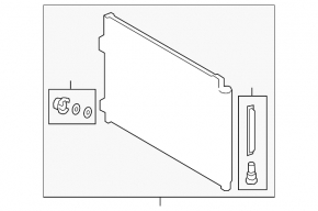 Lexus RX350h 23-26 Japan-built air conditioner condenser radiator