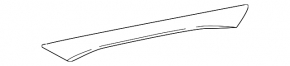 Trunk door molding above number Infiniti QX30 17-18