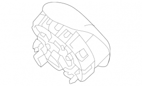 Airbag in steering wheel driver Mercedes GLS-class X166 13-16 black