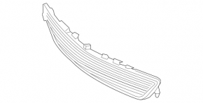 Lower grille front bumper Mercedes E-class W212 14-16 AMG pkg