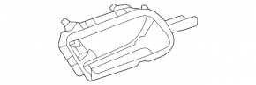 Mercedes H247 GLA 20-26 black inner front left door handle