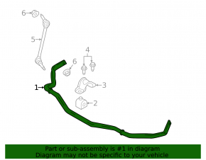 Front stabilizer Ford Mustang mk6 15-32mm