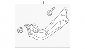 Rear left longitudinal arm Mazda 6 18-21