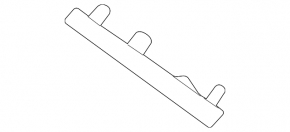 Front bumper mount, bumper-wing, left, Land Rover Range Rover Evoque 20-23 HST, R-Dynamic