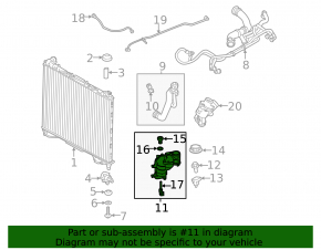 Expansion tank for Land Rover Range Rover 13-21 3.0, 5.0