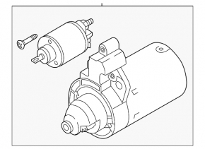 Starter for Audi Q7 16-25 2.0