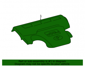 Toyota Camry v50 12-14 2.5 usa engine cover broken mount