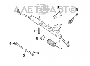 Mercedes W221 RWD steering rack