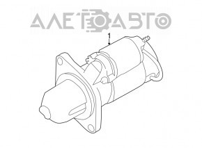 Starter Subaru Forester 14-18 SJ 2.5 automatic transmission