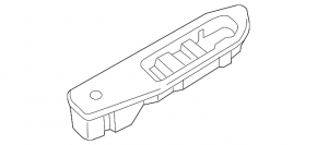 Front right window lifter control trim Chevrolet Volt 16- black