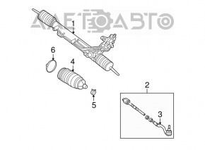 Steering tip left BMW X5 E70 07-13