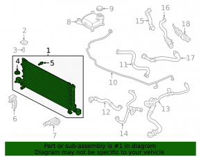 Radiator cooling water Volvo XC40 19-22