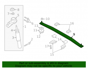 Volvo XC90 16-24 rear suspension spring