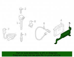 Bracket for the ECU unit of the engine computer Hyundai Elantra 21-26 1.6