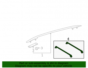 Roof rails for VW Atlas 18-25