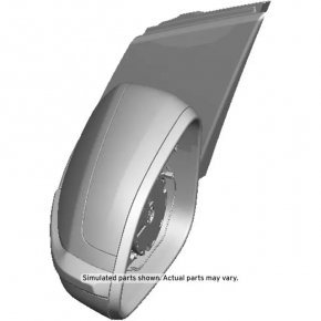 Side mirror left Chevrolet Bolt EUV 22-23 turn signal, heated, BSM