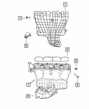 Intake manifold Chrysler 200 11-14 2.4
