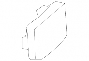Audi A8 11-14 rear bumper tow hook cap