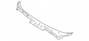 Plastic windshield wiper grille for BMW 5 F10 11-16