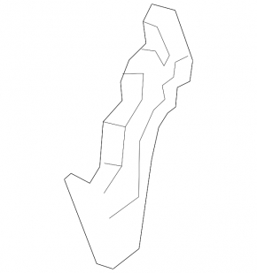 Rear bumper mount right Lexus CT200h 11-17