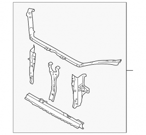 Subaru Forester 08-13 SH radiator panel TV