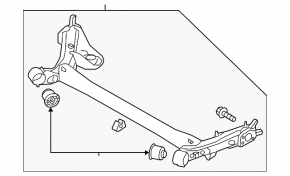 Rear beam Hyundai Veloster 12-17