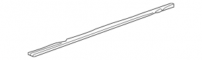 Rear left inner glass seal VW Jetta 11-18 USA