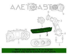 Jeep Renegade 15- Dashboard Button Panel