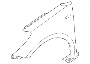 Front left wing Kia Forte 4d 14-18