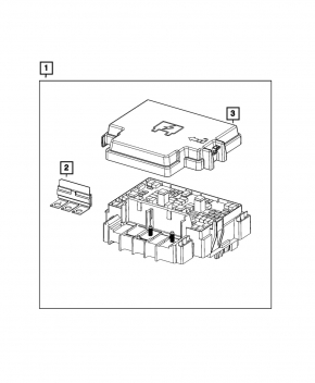 Jeep Grand Cherokee WL 21-25 Under-Passenger Seat Fuse Box Cover