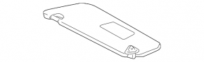 Left visor for Toyota Sienna 11-14 gray