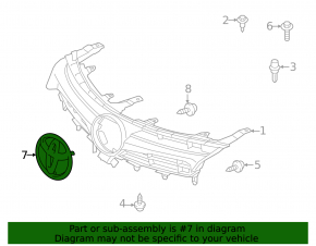 Toyota Camry v50 12-14 USA Grille Emblem