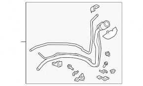Fuel filler neck Lexus RX350 RX450h 10-14