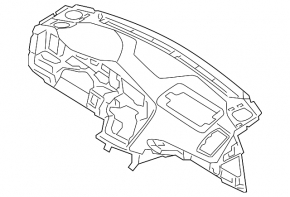 Kia Optima 11-13 gray dashboard without airbag