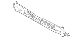 Lower grille of the front bumper Hyundai Kona 18-21 1.6, 2.0 under fog lights and radar