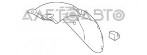 Rear mudguard left rear part Hyundai Elantra UD 11-16