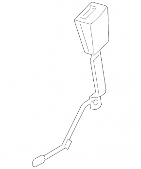 Driver's seat belt latch for the Audi A3 8V 15-16 4D