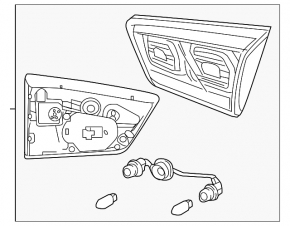Light inside trunk door right Kia Niro 17-22 halogen