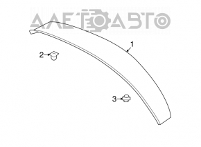 Trunk lid spoiler Nissan Sentra 13-19 prerest