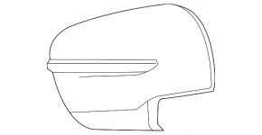 Mirror cover left Nissan Rogue 14-20 turn signal