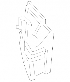 Right auxiliary radiator duct for Porsche Panamera 17-21 4.0