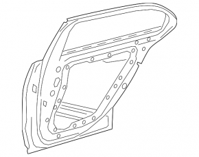 Rear right door assembly for Mercedes A-class V177 19-22