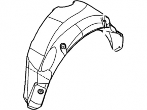 Rear left mudguard Ford Fiesta 11-19