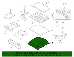 Ford Escape MK3 13-14 Trunk Tray Flooring