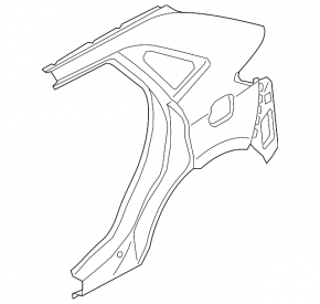 Quarter wing rear left Ford Edge 19-