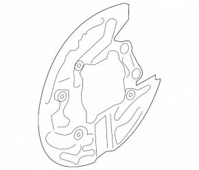 Brake Disc Cover Rear Right Ford Explorer 20-