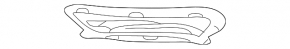 Lower grille of the front bumper, right, Land Rover Range Rover Evoque 16-18
