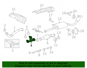 Front exhaust pipe Lexus RX350 10-15