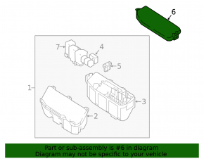 Fuse Box Cover Left Side Nissan Rogue Sport 17-19